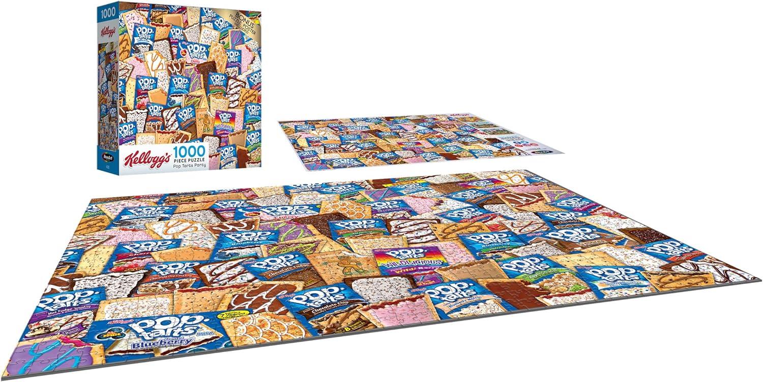 image:imageRoseArt Kelloggs Cereal Favorites 1000 Piece Jigsaw Puzzles for AdultsPop Tart Party