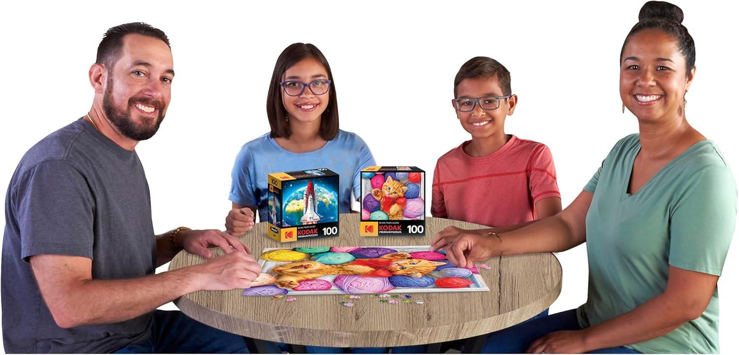image:imageRoseArt Kodak Premium Cuddly Yarn Box 100 Piece Jigsaw Puzzle for Adults
