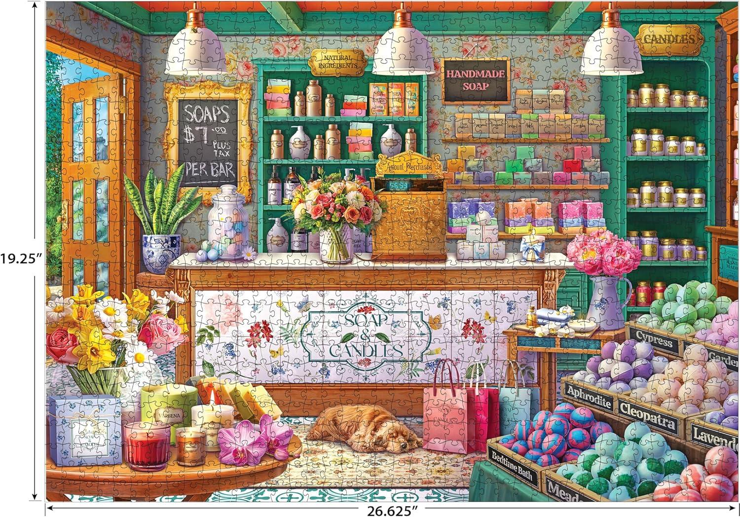 image:imageRoseArt Kodak Premium The Bakery 1000 Piece Jigsaw Puzzle FoodThemed Ages 10 and UpSoap Candle Shop