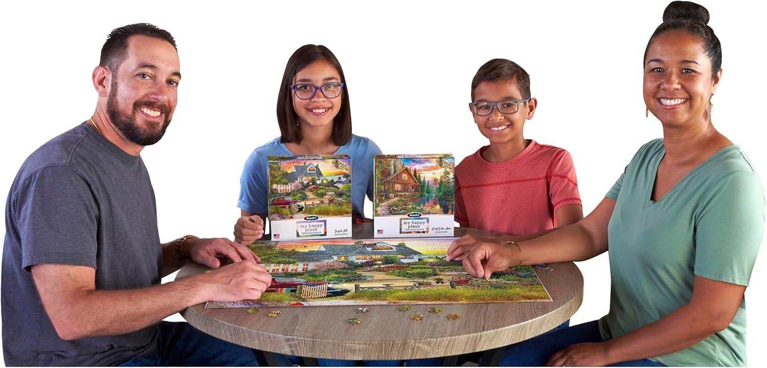 image:imageRoseArt My Happy Place Seaside Hill 1000 Piece Jigsaw Puzzle for Adults
