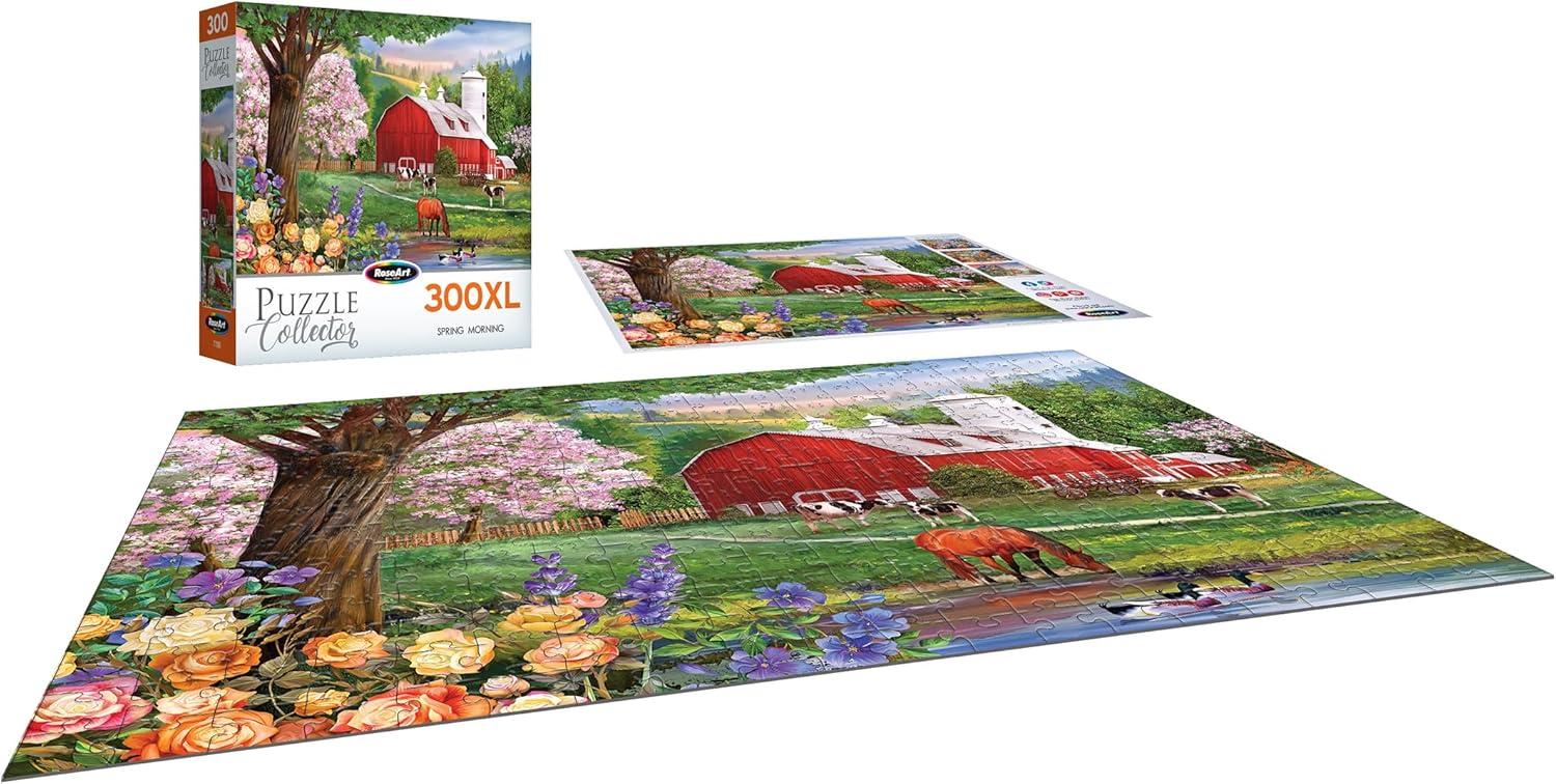image:imageRoseArt Puzzle Collector Country Compilation 300XL Piece Jigsaw Puzzle for AdultsSpring Morning