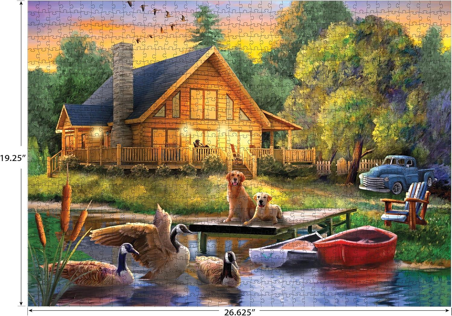 image:imageRoseArt Puzzle Collector Guardians of The Lake 1000 Piece Jigsaw Puzzle for AdultsGuardians of The Lake