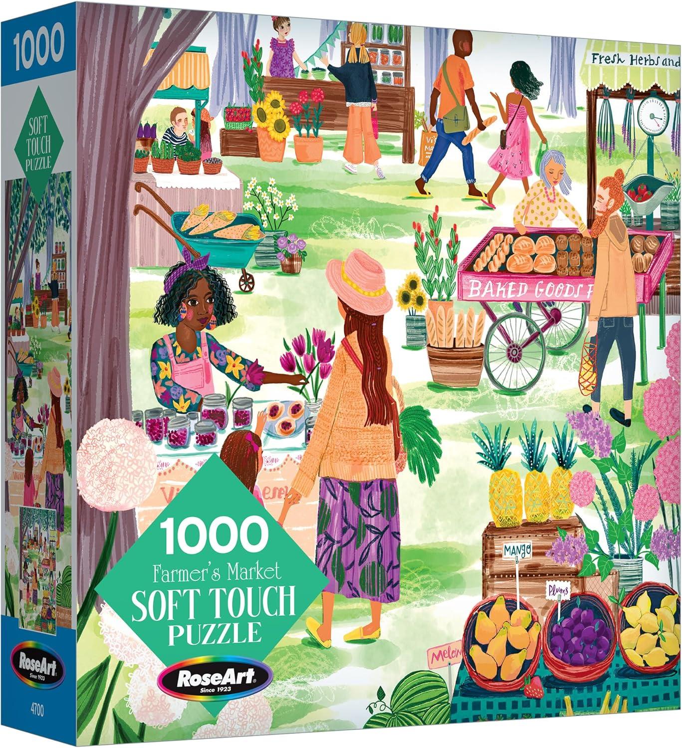 image:imageRoseArt Soft Touch Cat Flowers 1000 Piece Jigsaw Puzzle for AdultsFarmers Market
