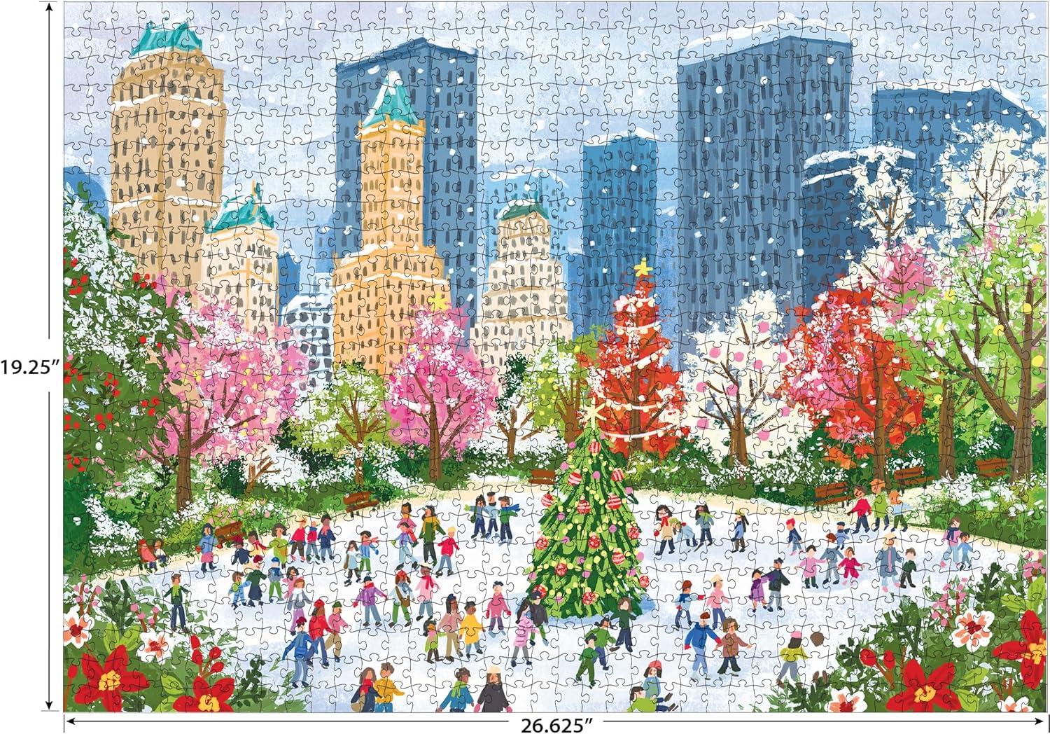 image:imageRoseArt Soft Touch Cat Flowers 1000 Piece Jigsaw Puzzle for AdultsNew York Christmas