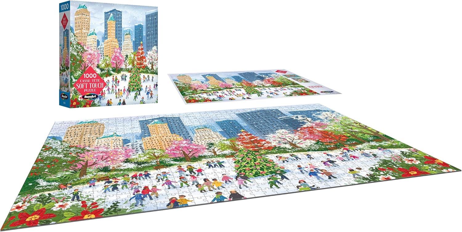 image:imageRoseArt Soft Touch Cat Flowers 1000 Piece Jigsaw Puzzle for AdultsNew York Christmas