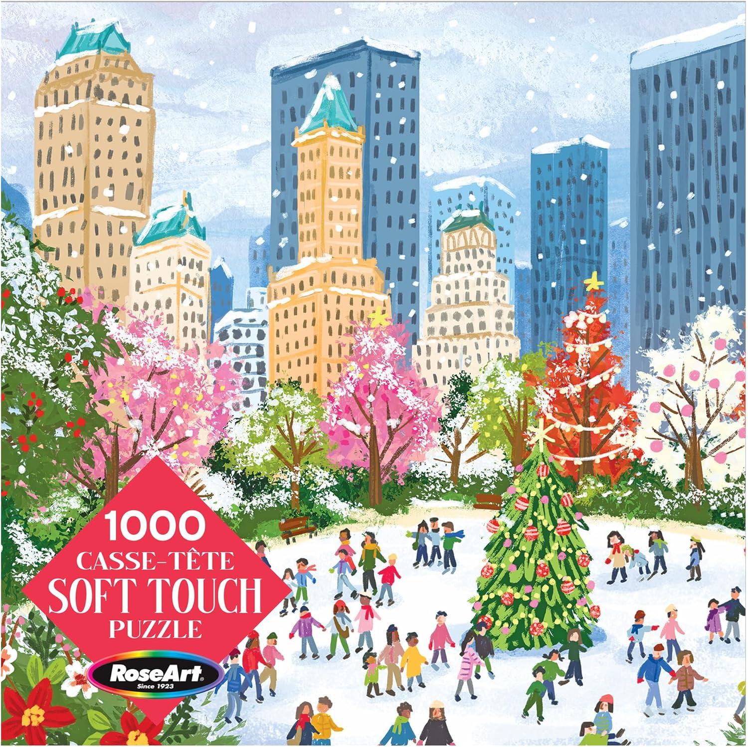 image:imageRoseArt Soft Touch Cat Flowers 1000 Piece Jigsaw Puzzle for AdultsNew York Christmas