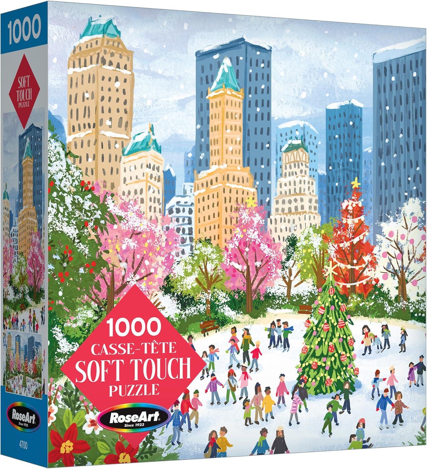 image:imageRoseArt Soft Touch Cat Flowers 1000 Piece Jigsaw Puzzle for AdultsNew York Christmas