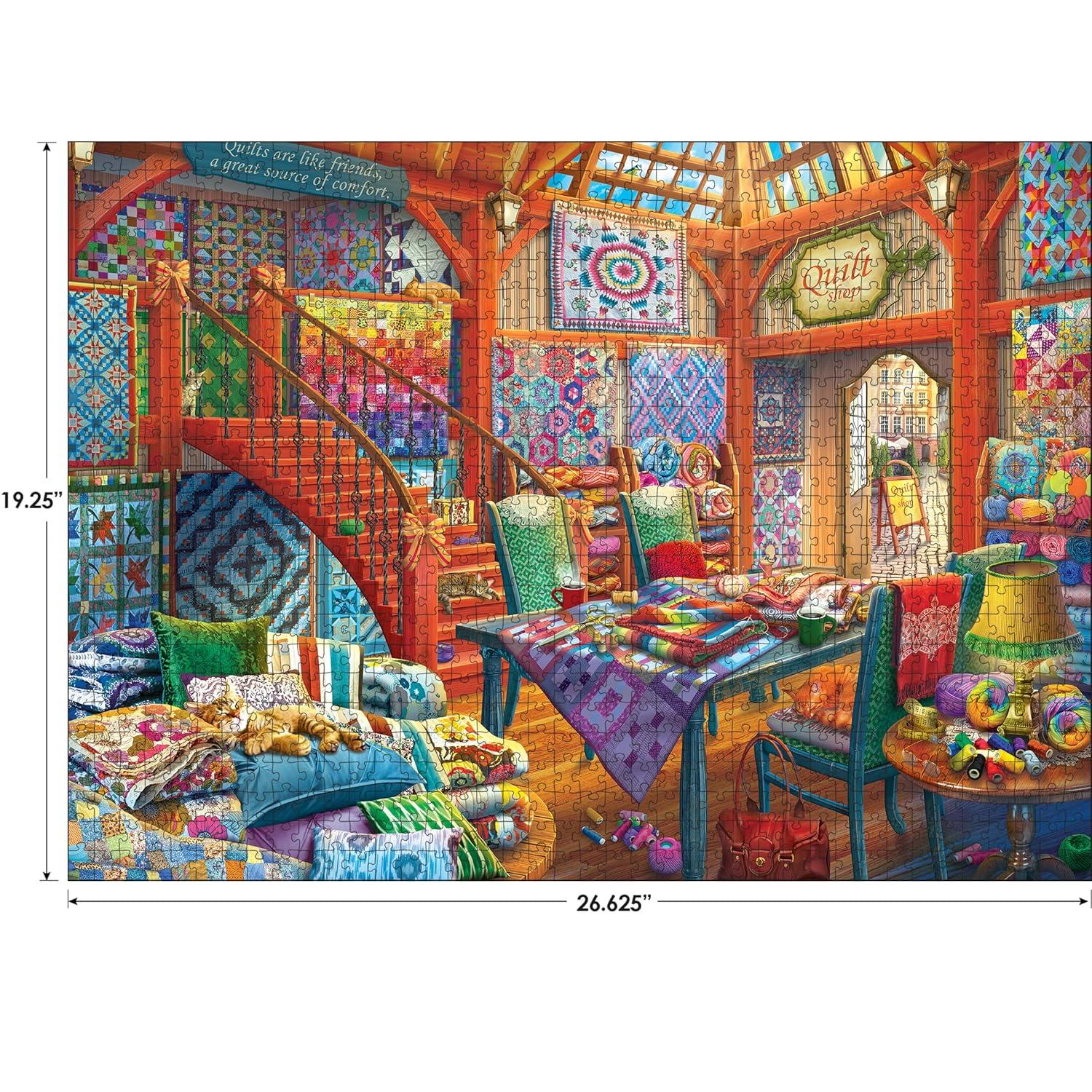 image:imageRoseart Hobby Haven Greentree Garden Center 1000 Piece Jigsaw Puzzle for AdultsQuilt Shop
