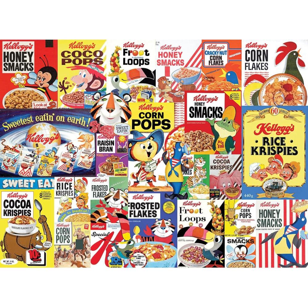 image:imageRoseArt  Kelloggs  Cereal Favorites  1000 Piece Jigsaw Puzzles for AdultsCereal Favorites