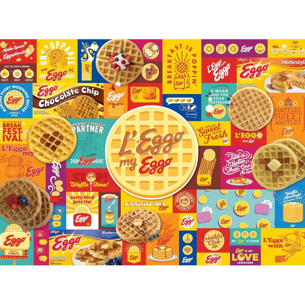 image:imageRoseArt Kelloggs Cereal Favorites 1000 Piece Jigsaw Puzzles for AdultsLeggo My Eggo