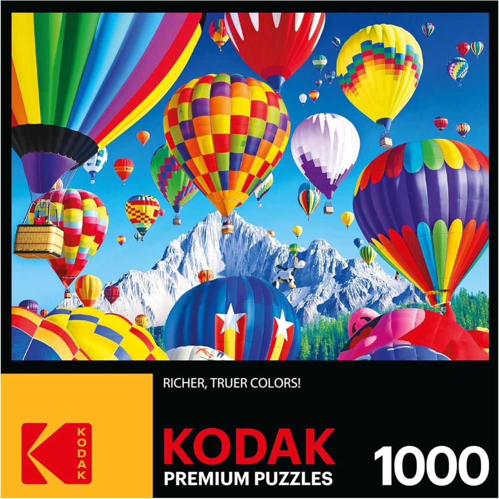 image:imageRoseArt Kodak Premium 50s Diner 1000 Piece Jigsaw Puzzle for AdultsBalloons Over a Mountain