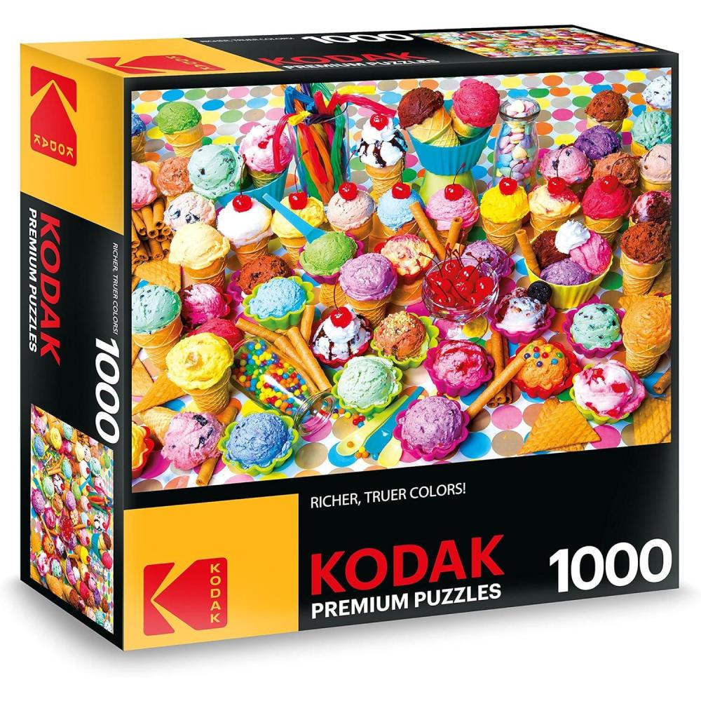image:imageRoseArt  Kodak Premium  50s Diner  1000 Piece Jigsaw Puzzle for AdultsVariety of Colorful Ice