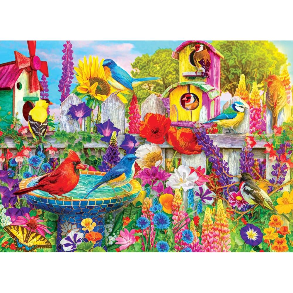 image:imageRoseArt Kodak Premium Stowaways 1000 Piece Jigsaw Puzzle for AdultsBird Bath Garden