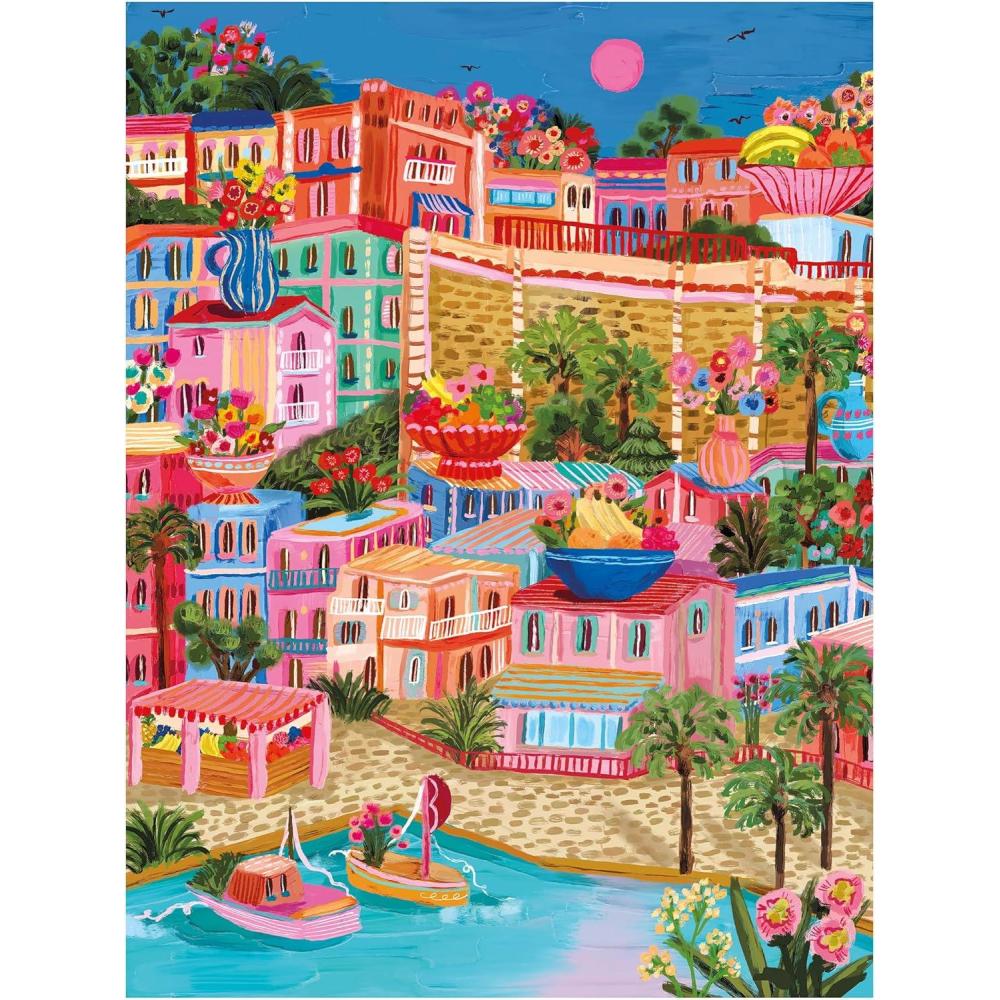 image:imageRoseArt Millie Illustrates Amsterdam 300 Piece Jigsaw Puzzle Vibrant Cityscape Artwork Fun amp Challenging Puzzle for AdultsMarseille