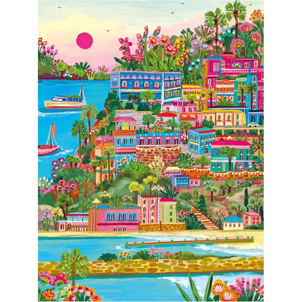 image:imageRoseArt  Millie Illustrates  Amsterdam 300 Piece Jigsaw Puzzle  Vibrant Cityscape Artwork Fun amp Challenging Puzzle for AdultsPuglia  Italy
