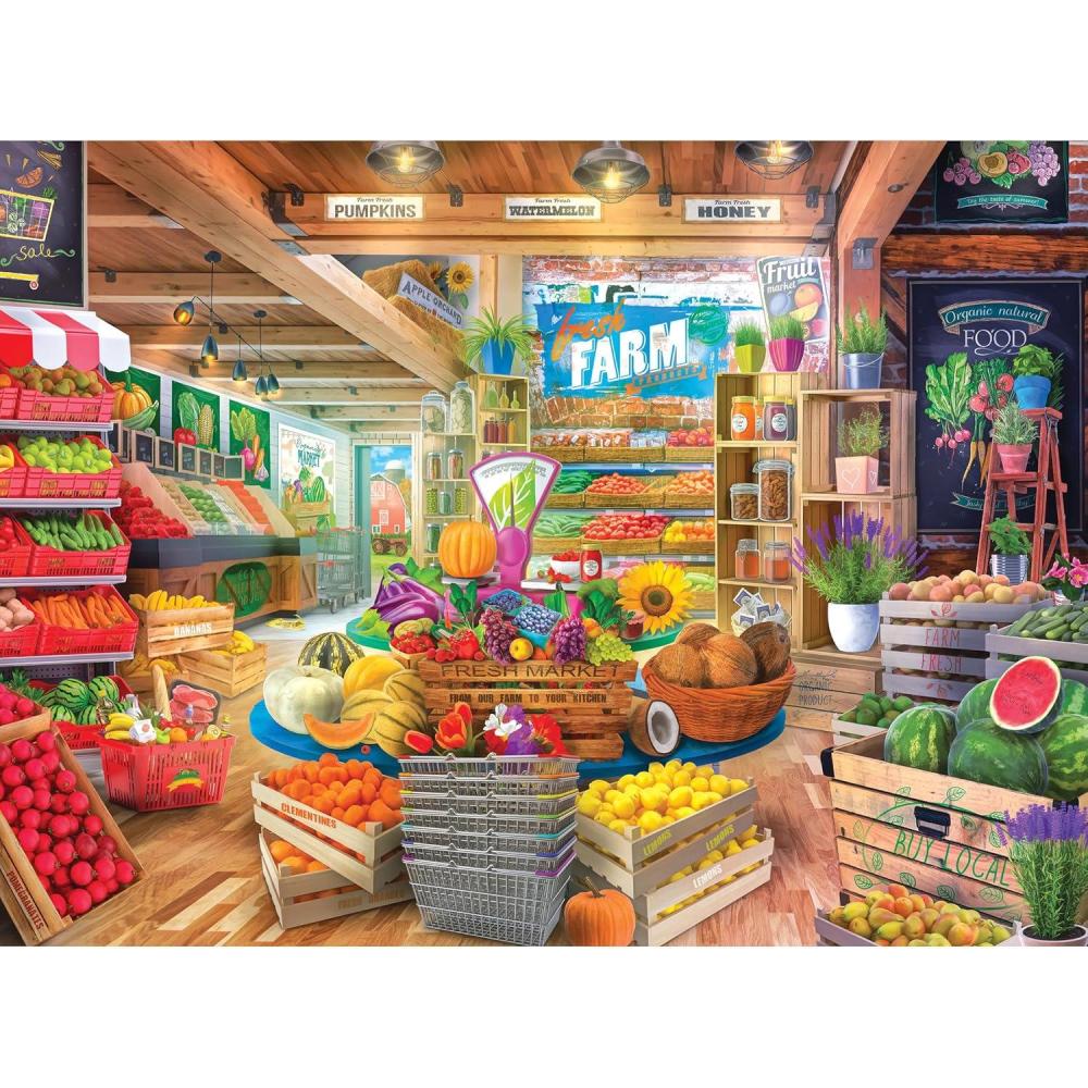 image:imageRoseArt My Happy Place Van Life 750 Piece Jigsaw Puzzle for AdultsOrganic Fresh Market