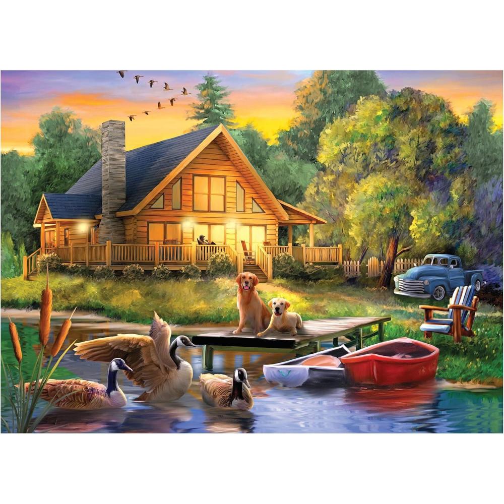 image:imageRoseArt  Puzzle Collector  Guardians of The Lake 1000 Piece Jigsaw Puzzle for AdultsGuardians of The Lake
