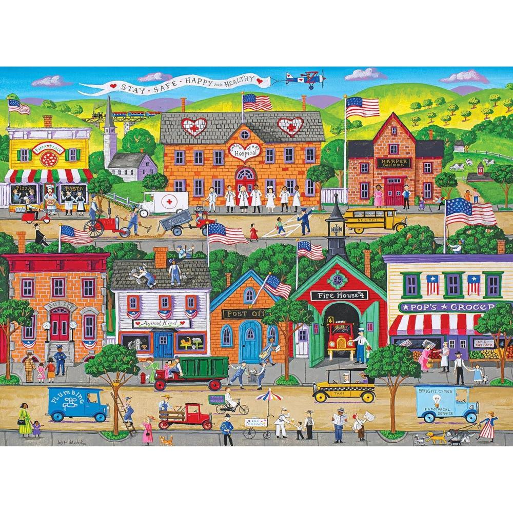 image:imageRoseArt  Puzzle Collector  Guardians of The Lake 1000 Piece Jigsaw Puzzle for AdultsHometown Heroes