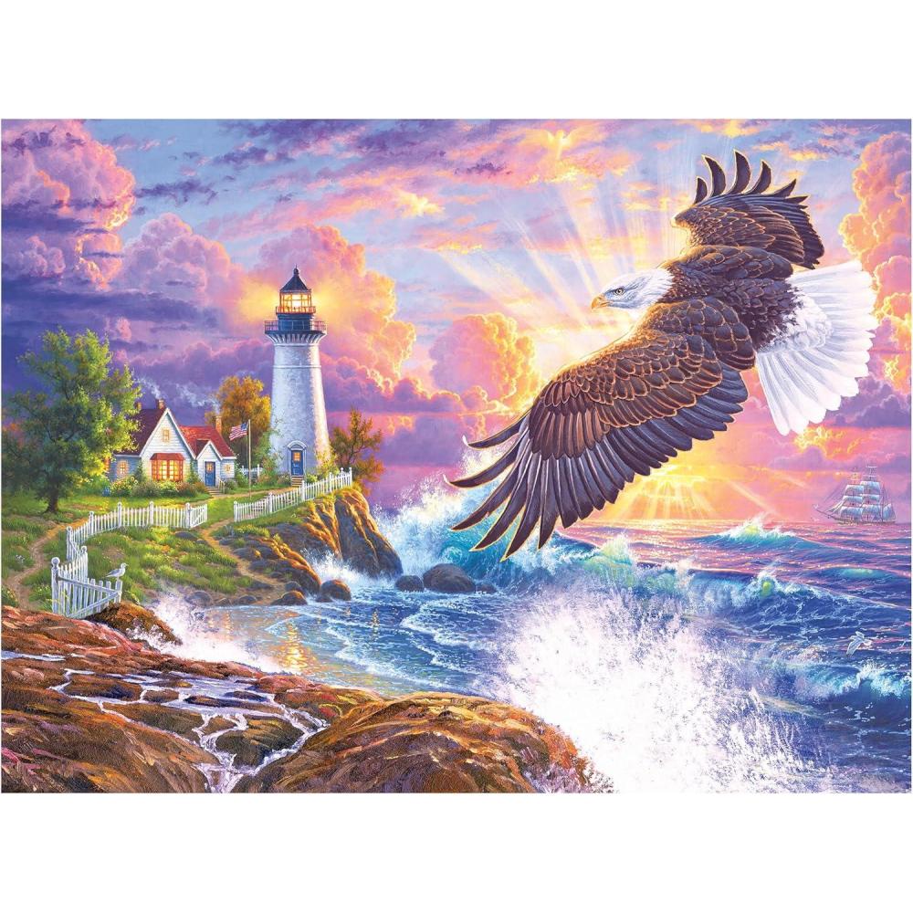 image:imageRoseArt Puzzle Collector Guardians of The Lake 1000 Piece Jigsaw Puzzle for AdultsThe Guiding Light