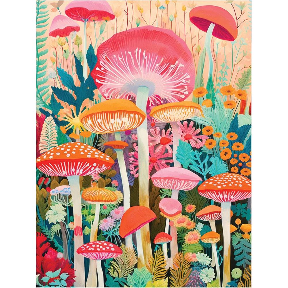 image:imageRoseArt Vertical Visions The Story Bean 500 Piece Jigsaw Puzzle Caf and Book Store Puzzle for AdultsMushrooms