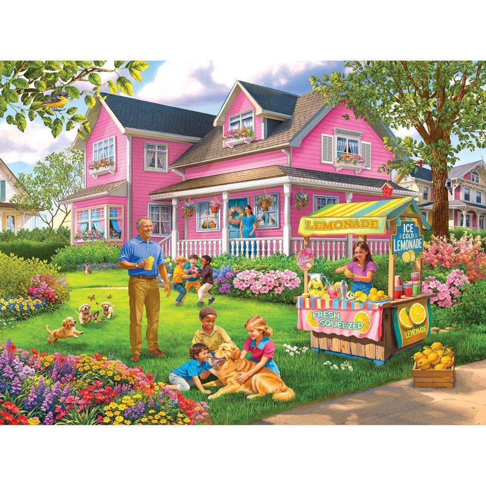 image:imageRoseart Bigelow Illustrations Lemonade On The Lawn 500 Piece Jigsaw Puzzle for AdultsLemonade On The Lawn