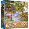 RoseArt – Chris Bigelow – Fall Harvest – 1000 Piece Jigsaw Puzzle for Adults(Fishing from The Banks)