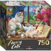 RoseArt – Fancy Cats – Library Mischief – 750 Piece Jigsaw Puzzle for Adults(Afternoon Lessons)