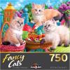 RoseArt – Fancy Cats – Library Mischief – 750 Piece Jigsaw Puzzle for Adults(Kitten Tea Party)