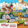 RoseArt – Kellogg’s – Cereal Favorites – 1000 Piece Jigsaw Puzzles for Adults(Town by The Sea)