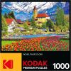 RoseArt – Kodak Premium – Hunsett Mill and The River Ant, Norfolk, England – 1000 Piece Jigsaw Puzzle for Adults(Brienz Town and Flowers)
