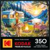 RoseArt – Kodak Premium 350 Piece Puzzle – Sunset Camper with Golden Retriever, Vibrant Lakeside Scene, Jigsaw Puzzle for Adults, 24″ x 18″ Finished Size