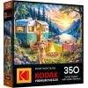 RoseArt – Kodak Premium 350 Piece Puzzle – Sunset Camper with Golden Retriever, Vibrant Lakeside Scene, Jigsaw Puzzle for Adults, 24″ x 18″ Finished Size