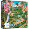 RoseArt – Millie Illustrates – Amsterdam 300 Piece Jigsaw Puzzle – Vibrant Cityscape Artwork, Fun & Challenging Puzzle for Adults(Lombard Street San Francisco)