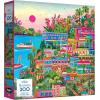 RoseArt – Millie Illustrates – Amsterdam 300 Piece Jigsaw Puzzle – Vibrant Cityscape Artwork, Fun & Challenging Puzzle for Adults(Puglia  Italy)