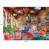 RoseArt – My Happy Place – Van Life – 750 Piece Jigsaw Puzzle for Adults(Boho Coffeeshop)