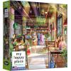 RoseArt – My Happy Place – Van Life – 750 Piece Jigsaw Puzzle for Adults(Neighborhood Cafe)