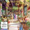 RoseArt – My Happy Place – Van Life – 750 Piece Jigsaw Puzzle for Adults(Neighborhood Cafe)
