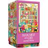 RoseArt – Vertical Visions – The Story Bean 500 Piece Jigsaw Puzzle – Café and Book Store Puzzle for Adults(Bookshelf With Cats)