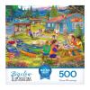Roseart – Bigelow Illustrations – Lemonade On The Lawn – 500 Piece Jigsaw Puzzle for Adults(Camp Wiwanago)