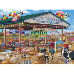 RoseArt – Chris Bigelow – Fall Harvest – 1000 Piece Jigsaw Puzzle for Adults(Blue Ribbon County Fair)