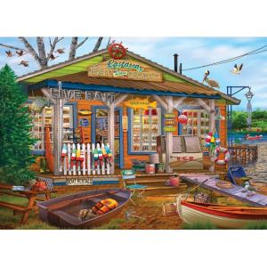 RoseArt – Chris Bigelow – Fall Harvest – 1000 Piece Jigsaw Puzzle for Adults(Castaway Bait and Tackle)