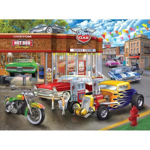 RoseArt – Chris Bigelow – Fall Harvest – 1000 Piece Jigsaw Puzzle for Adults(Hot Rod Garage)