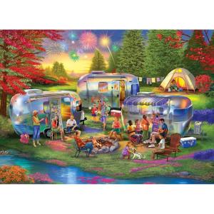 RoseArt – Kodak Premium – 50’s Diner – 1000 Piece Jigsaw Puzzle for Adults(Shiny Happy Campers)
