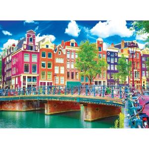 RoseArt – Kodak Premium – Hunsett Mill and The River Ant, Norfolk, England – 1000 Piece Jigsaw Puzzle for Adults(Colorful Waterfront Buildings  Amsterdam)