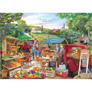 RoseArt – Kodak Premium – The Bakery – 1000 Piece Jigsaw Puzzle, Food-Themed, Ages 10 and Up(Red Trucks Farm Market)