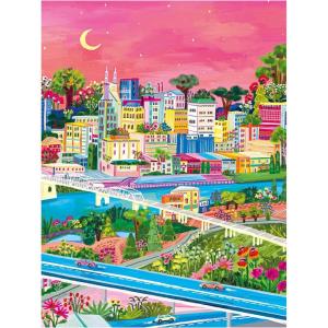 RoseArt – Millie Illustrates – Amsterdam 300 Piece Jigsaw Puzzle – Vibrant Cityscape Artwork, Fun & Challenging Puzzle for Adults(Nashville)