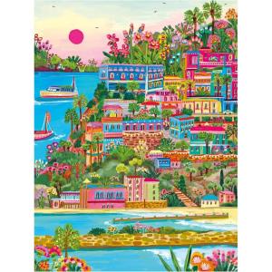 RoseArt – Millie Illustrates – Amsterdam 300 Piece Jigsaw Puzzle – Vibrant Cityscape Artwork, Fun & Challenging Puzzle for Adults(Puglia  Italy)