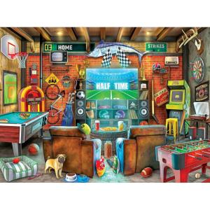 RoseArt – My Happy Place – Van Life – 750 Piece Jigsaw Puzzle for Adults(Man Cave)