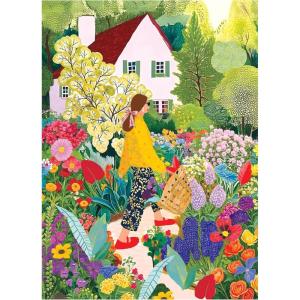 RoseArt – Soft Touch – Cat Flowers – 1000 Piece Jigsaw Puzzle for Adults(Picking Flowers)