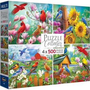 RoseArt – Songbird – 4-in-1-500 Piece Jigsaw Puzzle for Adults
